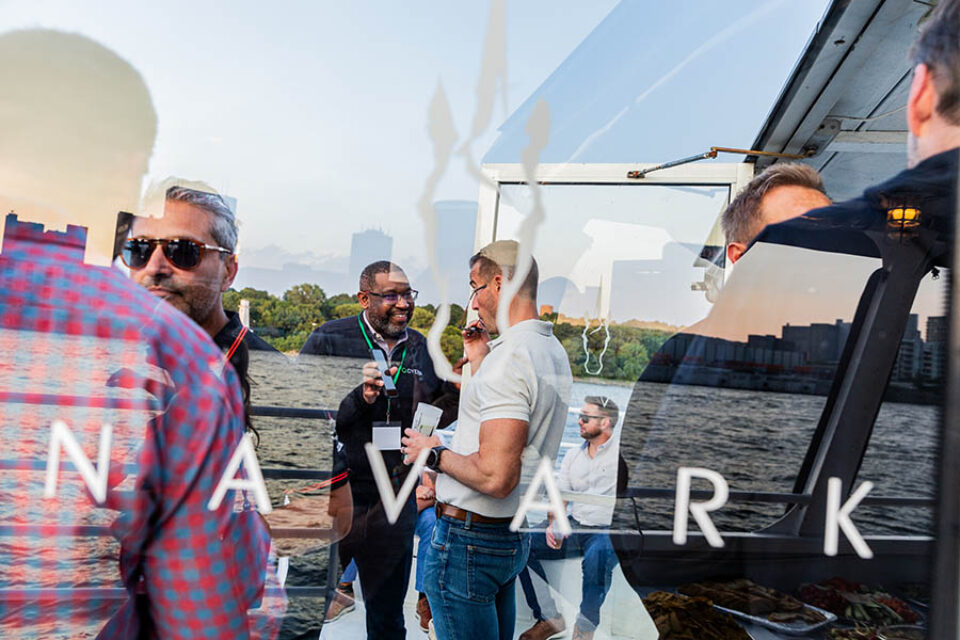 Montreal corporate event photography - corporate event on St Lawrence river boat cruise