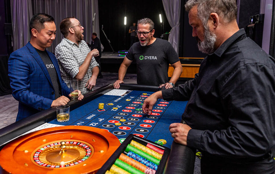 Roulette at a corporate event in Montreal