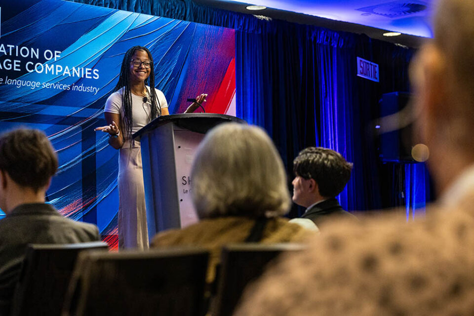 Montreal corporate event, presentation