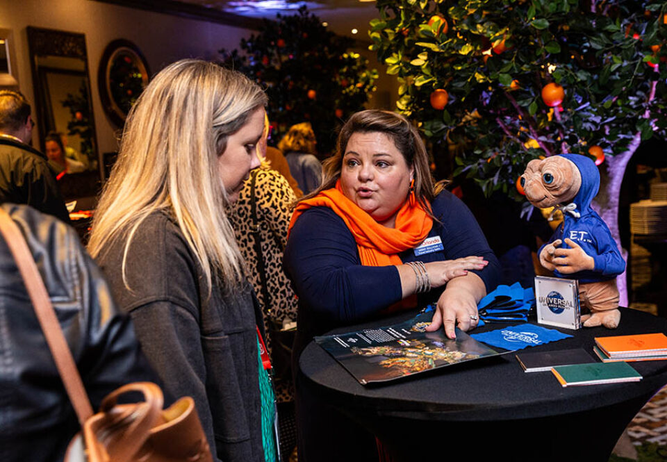 Travel rep at work during corporate event in Montreal