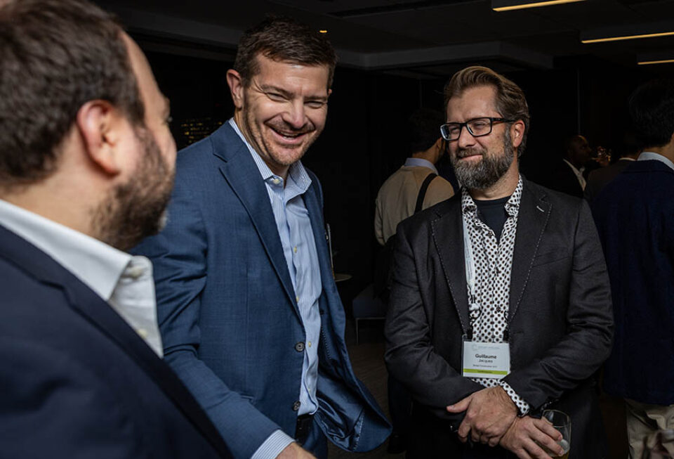 People at a corporate networking event in Montreal