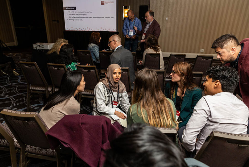 Informal breakout session during workshop at conference in Montreal