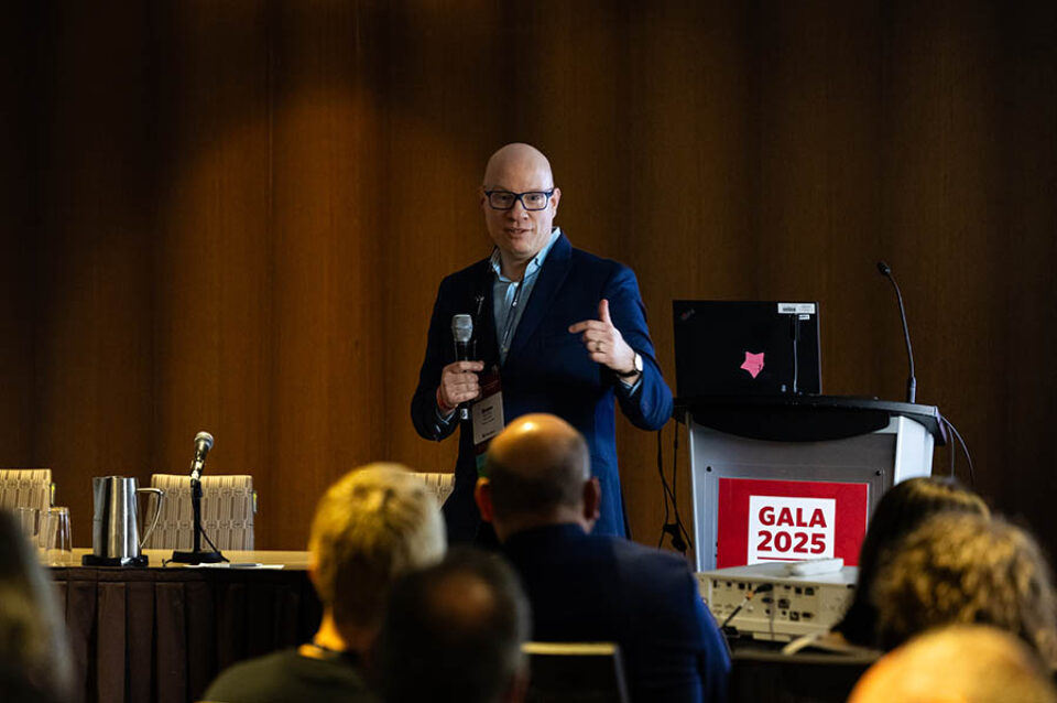 Breakout session presenter at a conference in Montreal