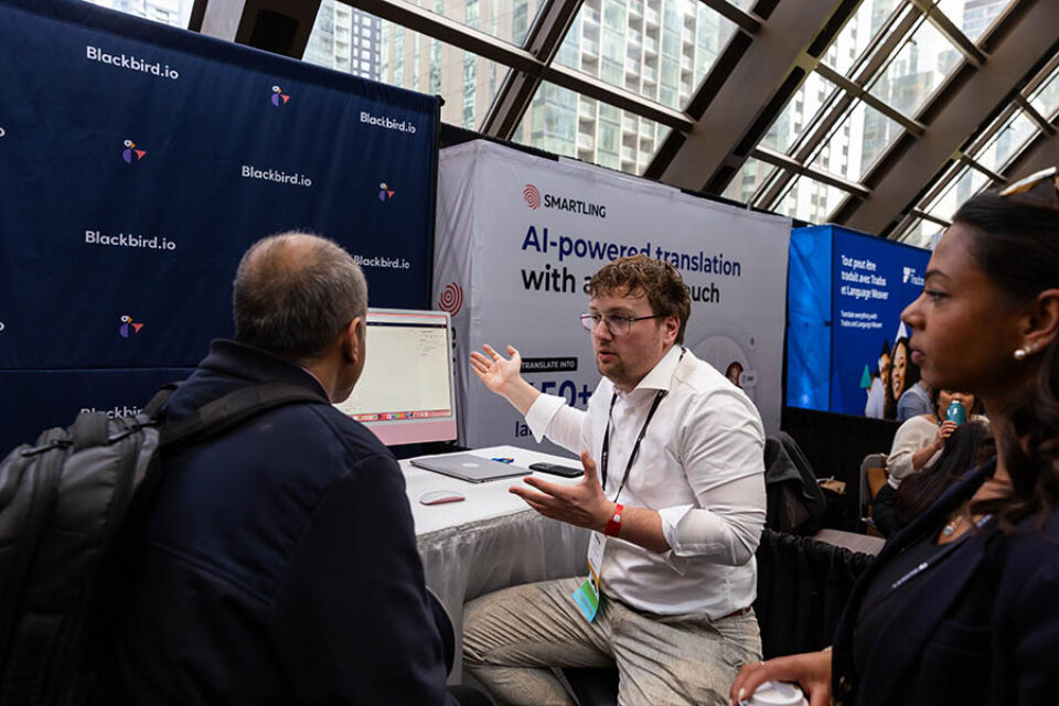 Trade fair exhibitor, Montreal conference photography