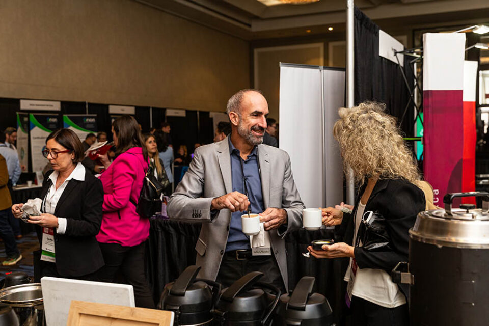 Coffee break at corporate event
