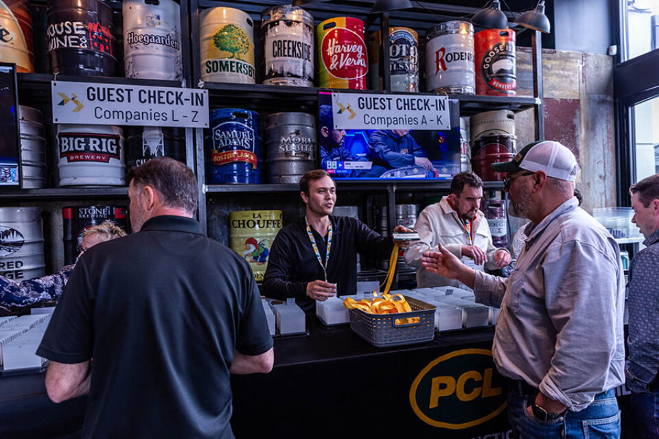 Registration at a corporate event in Ottawa
