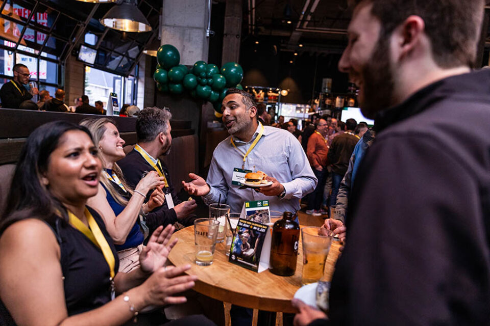 Networking guests at Ottawa corporate event