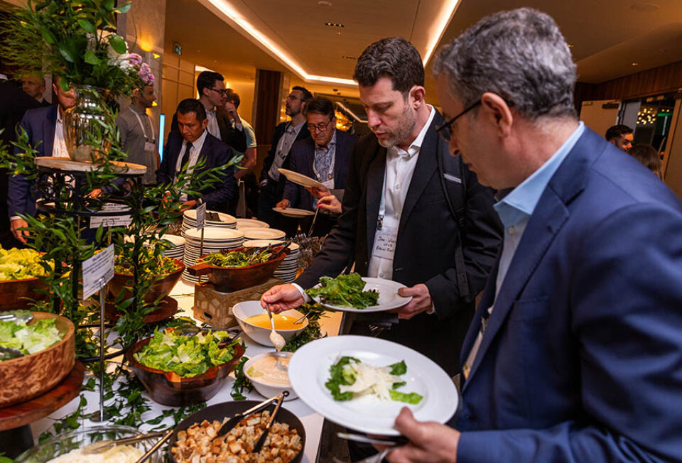 Corporate event photography lunchtime buffet