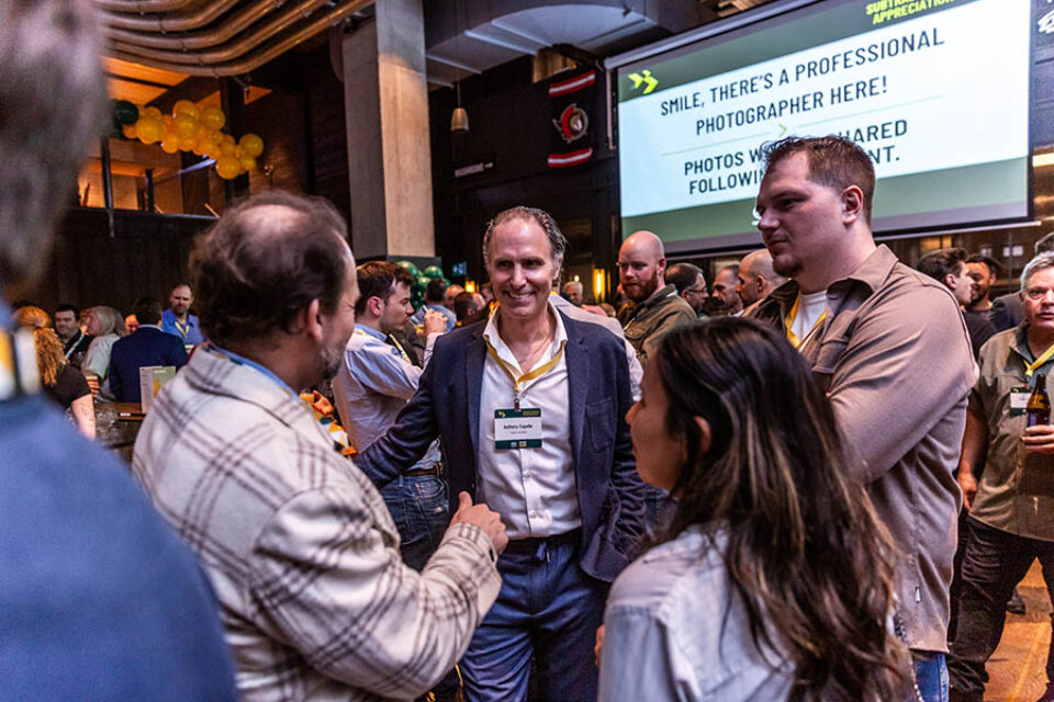 People networking at business event in Ottawa, by an Ottawa event photographer