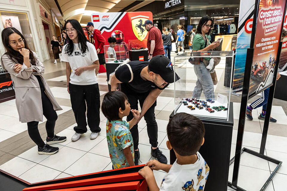 People enjoy F1 themed LEGO in Montreal