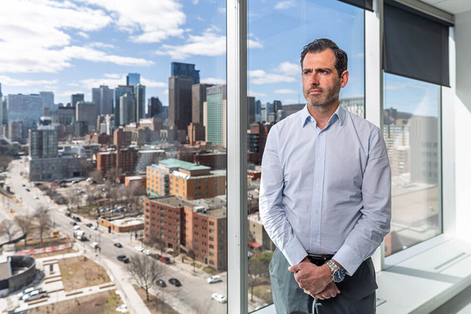 Portrait in Montreal of Samuel Kadoury