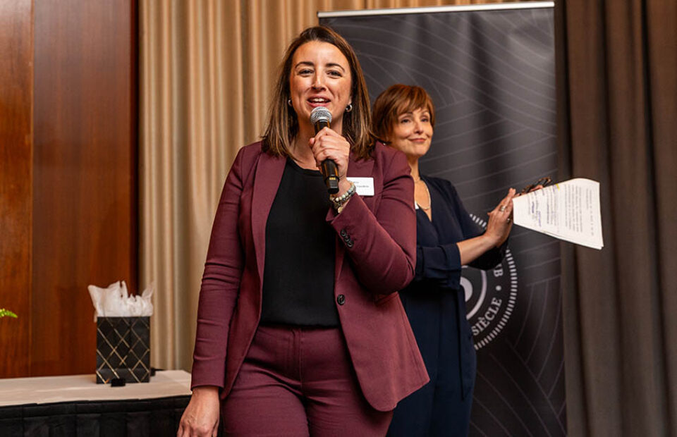 Business Event presenters onstage in Montreal