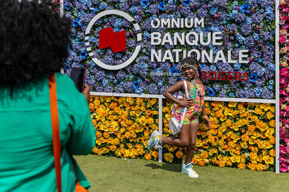 Girl photographed at Montreal tennis event