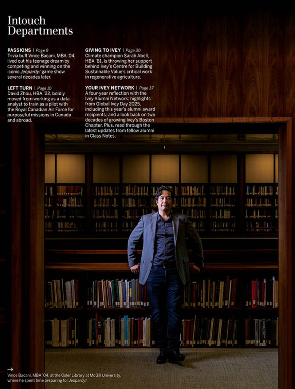 Magazine tearsheet for Montreal portrait photographer Dominic Blewett