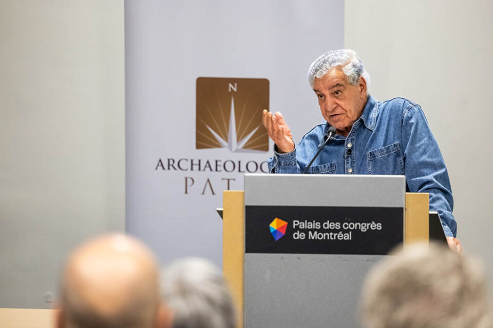 Archaeologist Dr Zahi Hawass private presentation at Montreal event