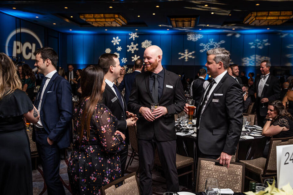 Networking guests, Xmas party in Ottawa