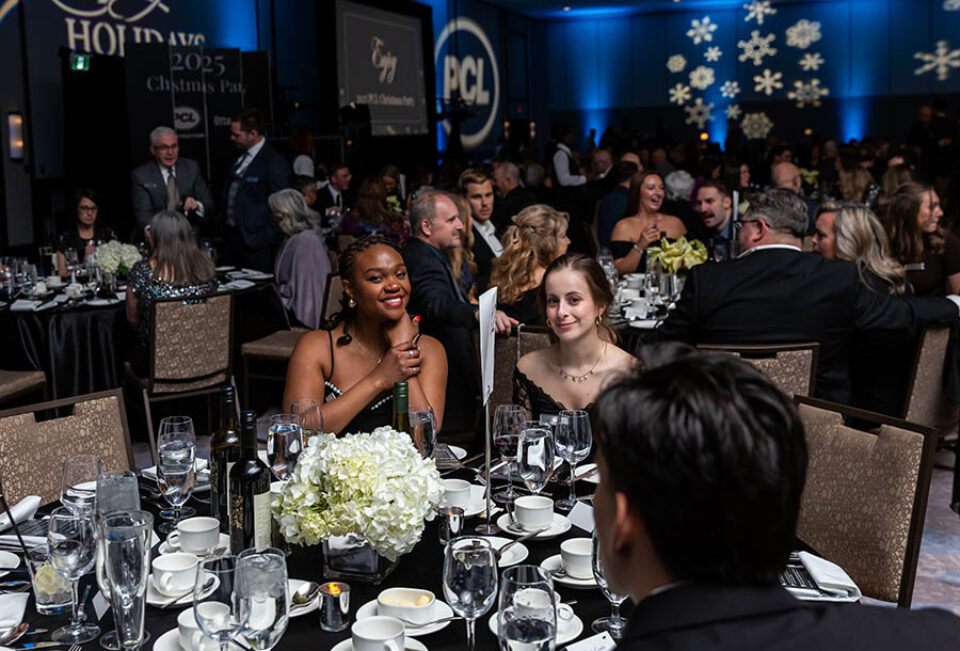 Guests at company Xmas gala dinner, Ottawa event photography
