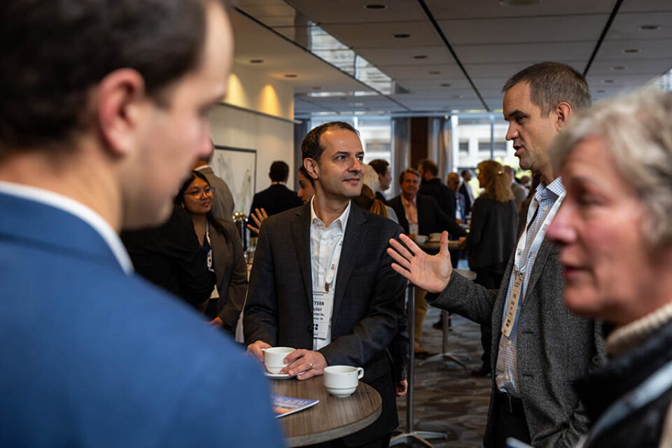 Coffee break at a Montreal conference