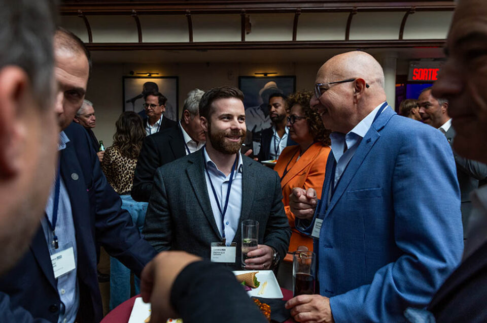 Guests enjoying Montreal corporate networking event