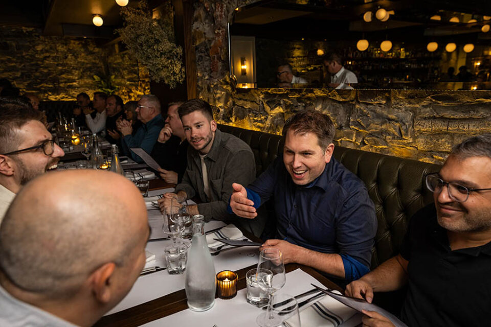 Corporate dinner in the Old Port of Montreal