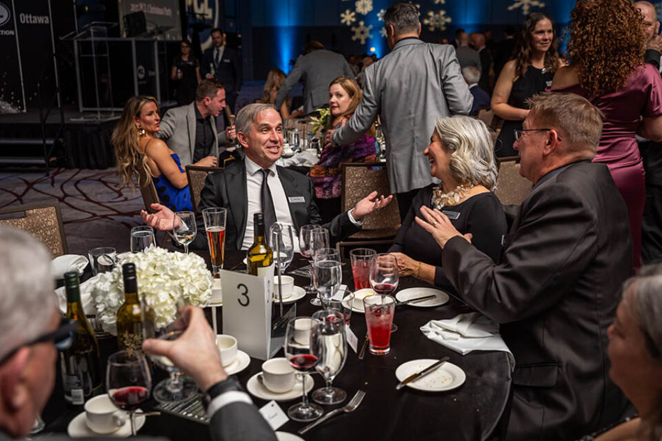 Event guests enjoy company Xmas party in Ottawa