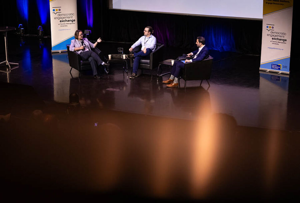 Montreal summit panel discussion in the Grande Bibliotheque - Event Photographer Montreal