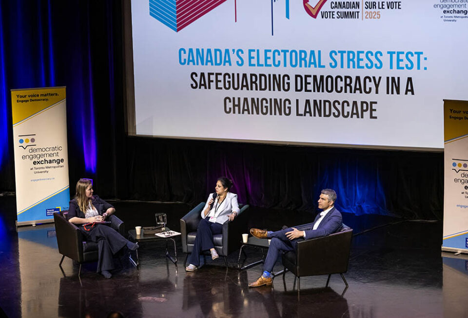 Panel discussion at Canadian Vote Summit in Montreal