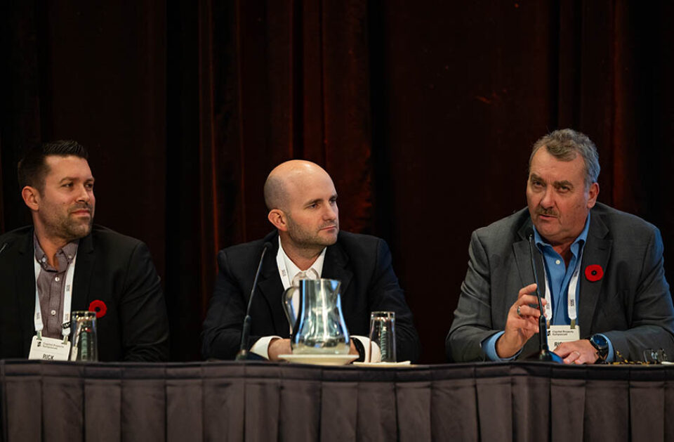 Business conference panel in Montreal