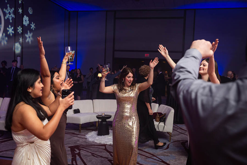 Ottawa event photography, people dance at Xmas party