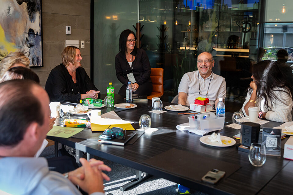 Business meeting by professional corporate photographer in Montreal