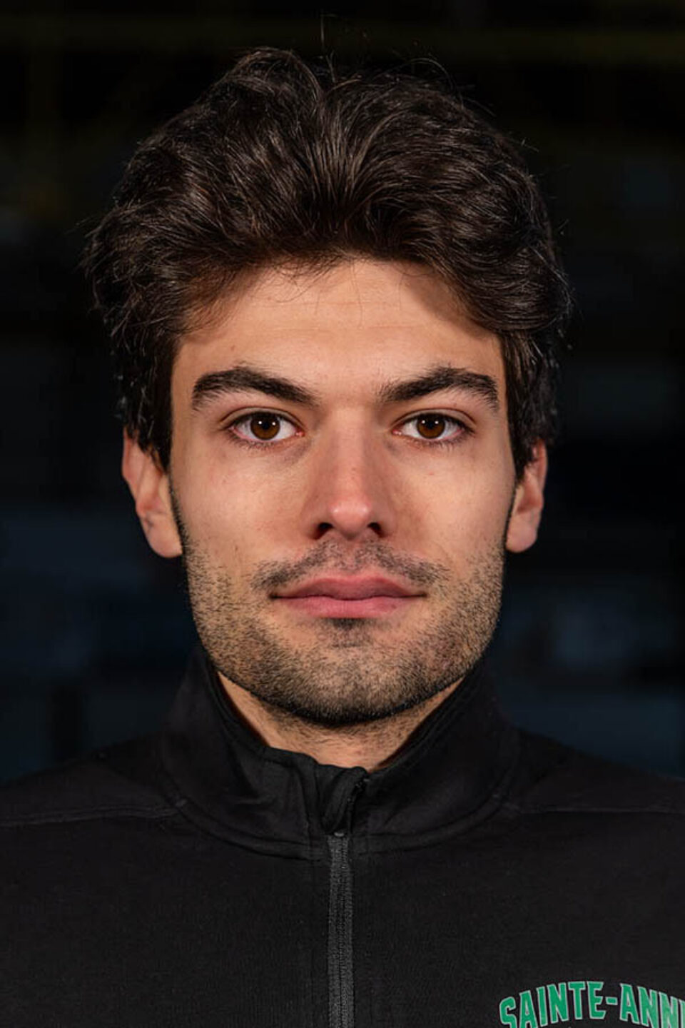 Headshot of college hockey coach by Montreal college sports photographer