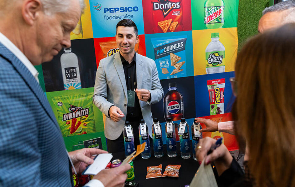 Delegates at the trade fair, Laval event photography
