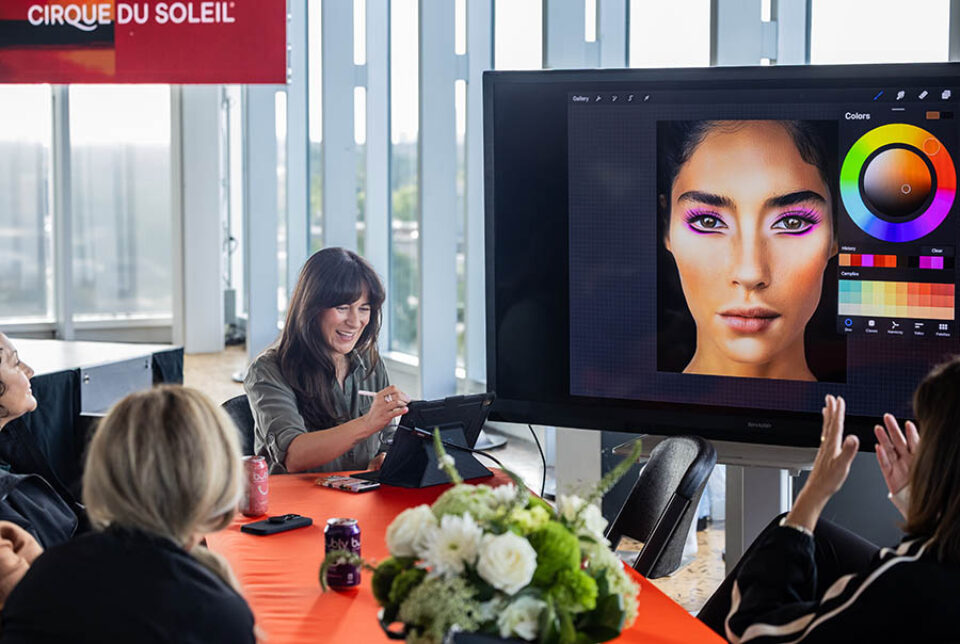 Makeup artist workshop at Cirque du Soleil HQ, Montreal