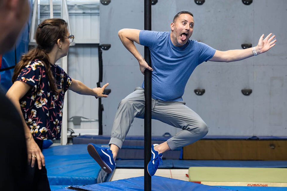 Cirque du Soleil acrobat workshop
