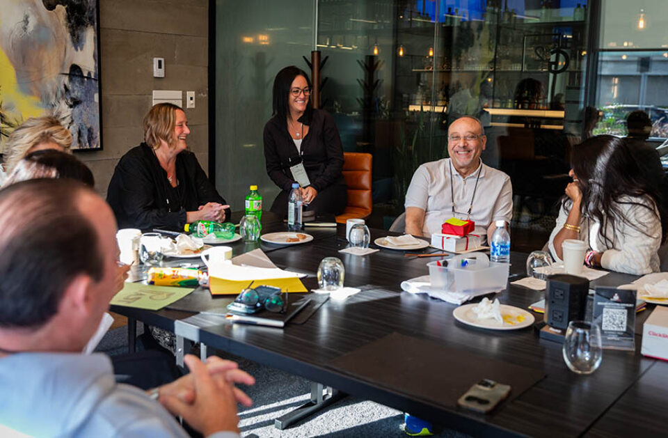 Laval event photographer - Business meeting at event