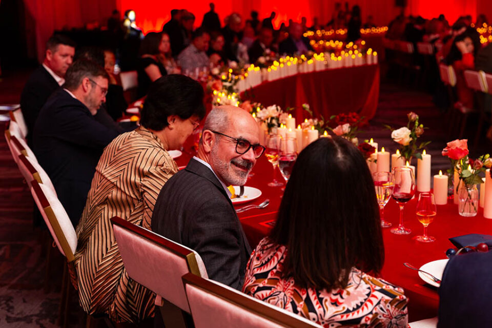 Gala dinner guests during a conference in Laval
