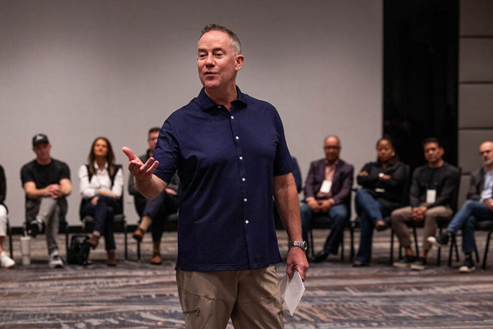 Closing circle at Laval conference, by a Laval event photographer