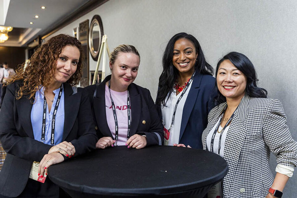 Posed guest networking event photo