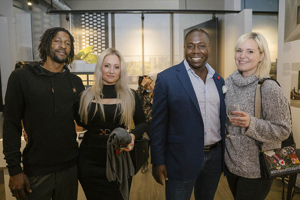 Posed guest networking event photo