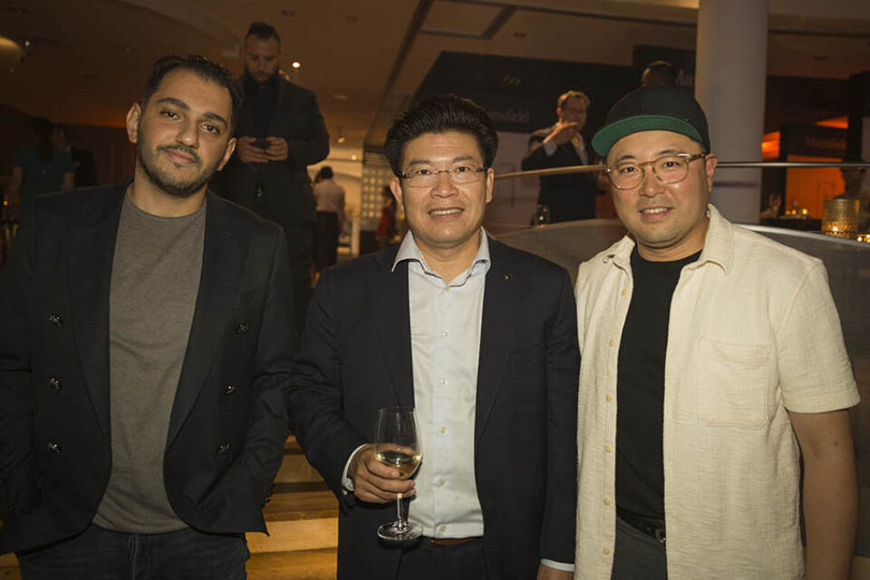 Posed guest networking event photo