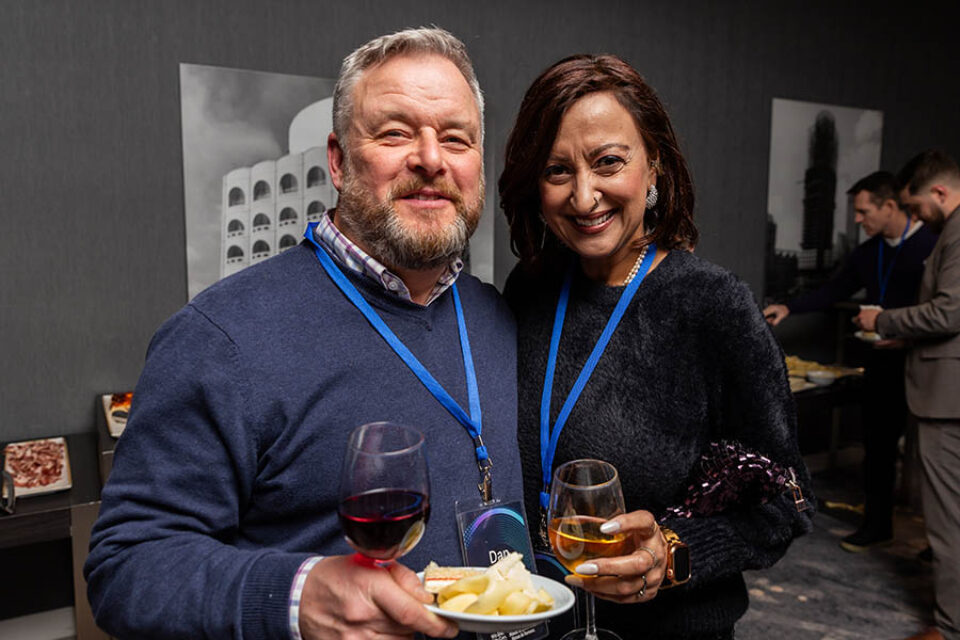 Posed guest networking event photo