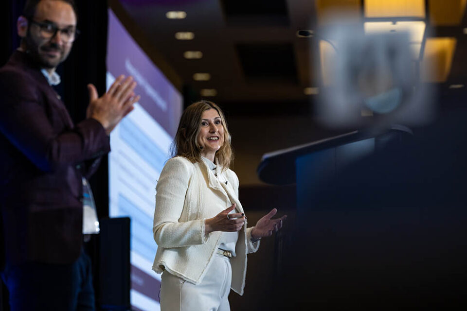 Business event presenter