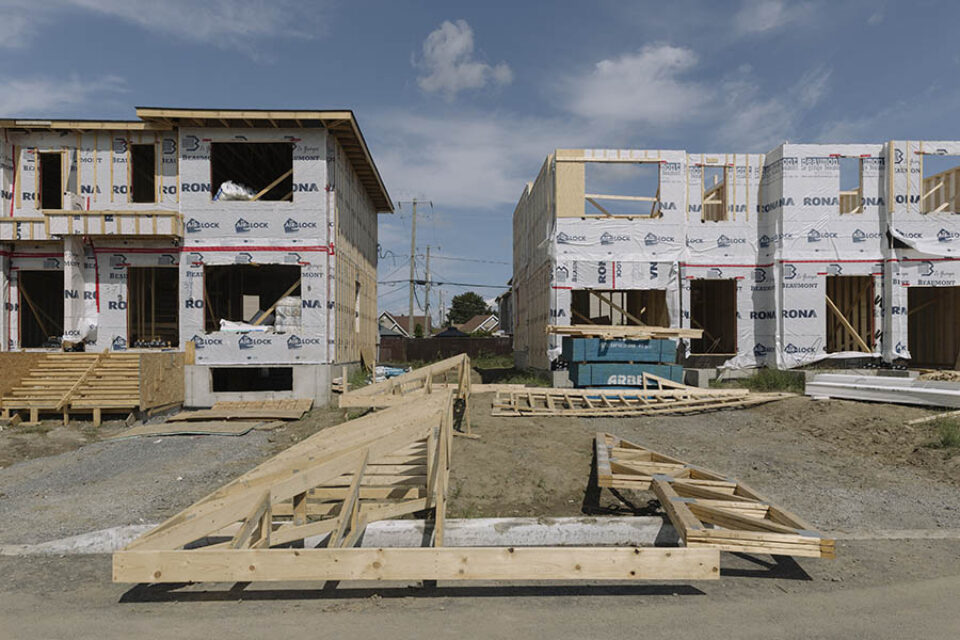 New houses being built - construction photographer
