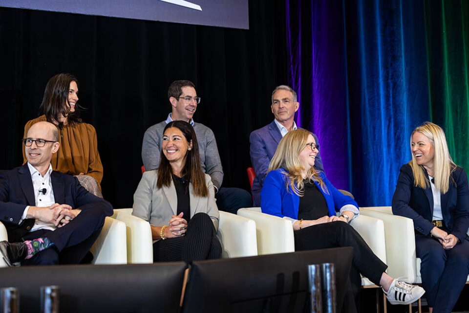 Event panelists onstage in Montreal